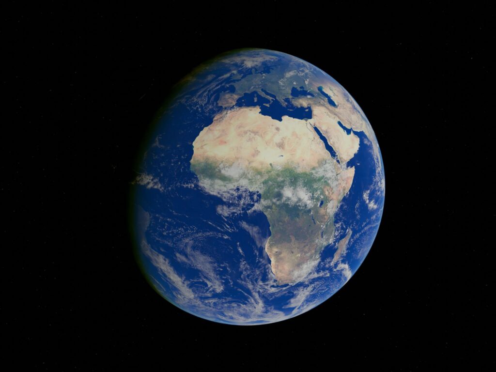 globe terrester Afrique Europe
